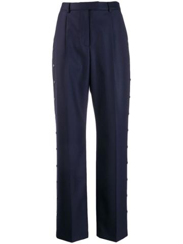 Christopher Kane Snap Tailored Trousers - Blue