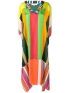 Pierre-louis Mascia Striped Long Tunic Dress - Green