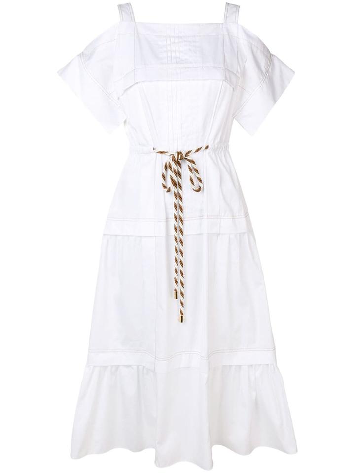 Peter Pilotto Cold-shoulder Dress - White