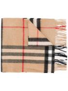 Burberry The Classic Check Cashmere Scarf - Nude & Neutrals