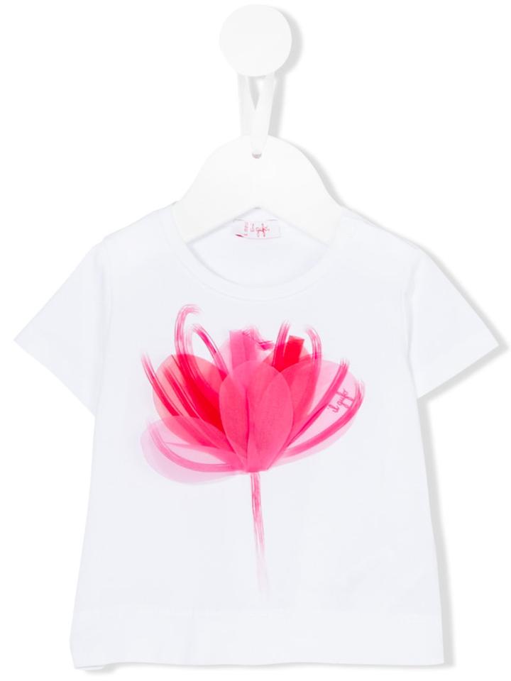 Il Gufo - Tulip Print T-shirt - Kids - Cotton/spandex/elastane - 9 Mth, White