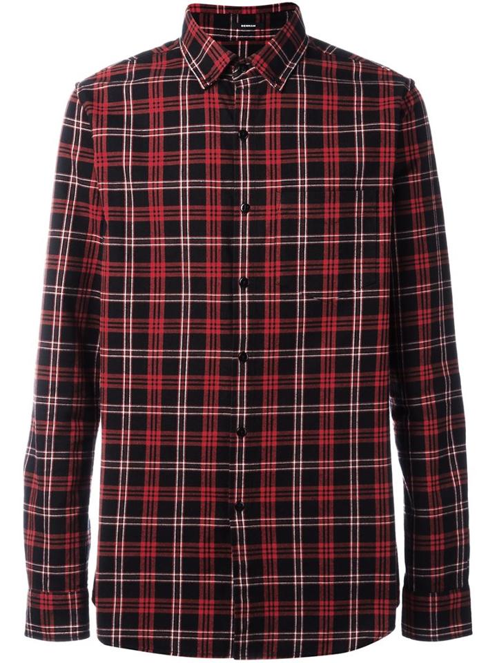 Denham 'pocket Brushed Flannel' Shirt, Men's, Size: Small, Red, Cotton