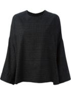 Lanvin Checked Cape Sweater