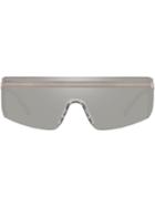 Versace Eyewear Logo Band Visor Sunglasses - Grey