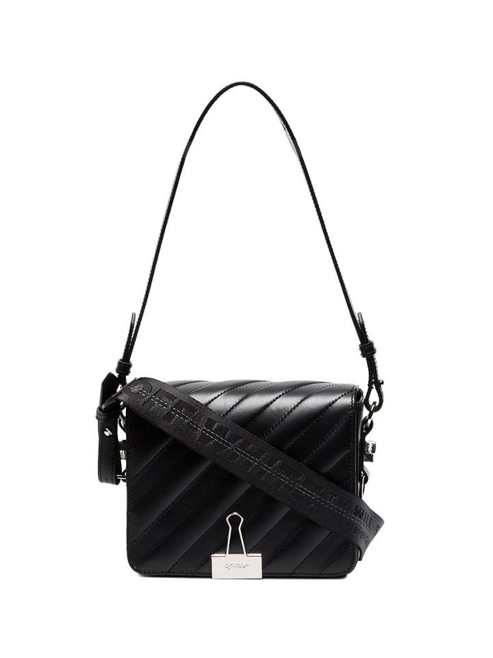 Off-white Black Binder Clip Shoulder Bag