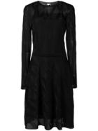 M Missoni Sheer Panels Dress - Black