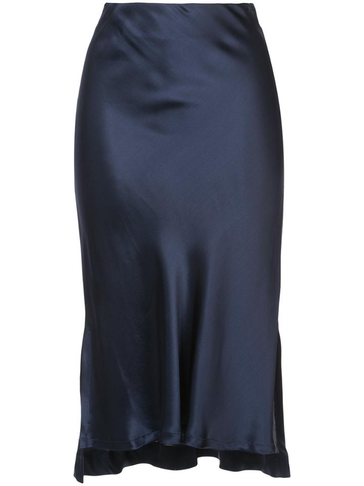Protagonist High Low Hem Skirt - Blue