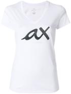 Armani Exchange Printed V-neck T-shirt - White