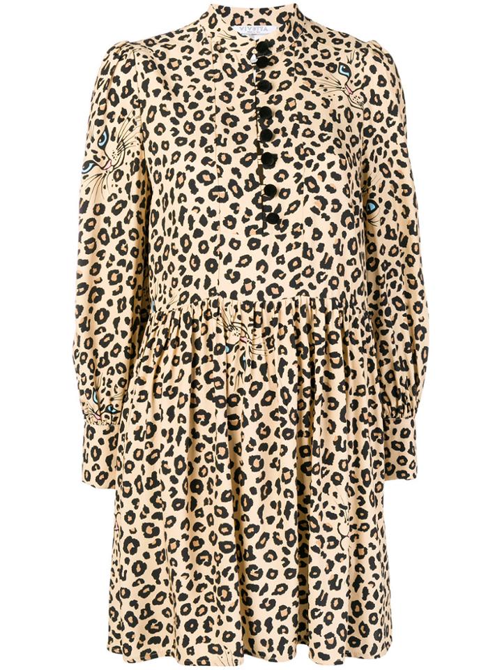 Vivetta Spotted Midi Dress - Brown