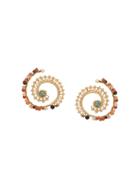 Gas Bijoux Spiral Earrings - Orange
