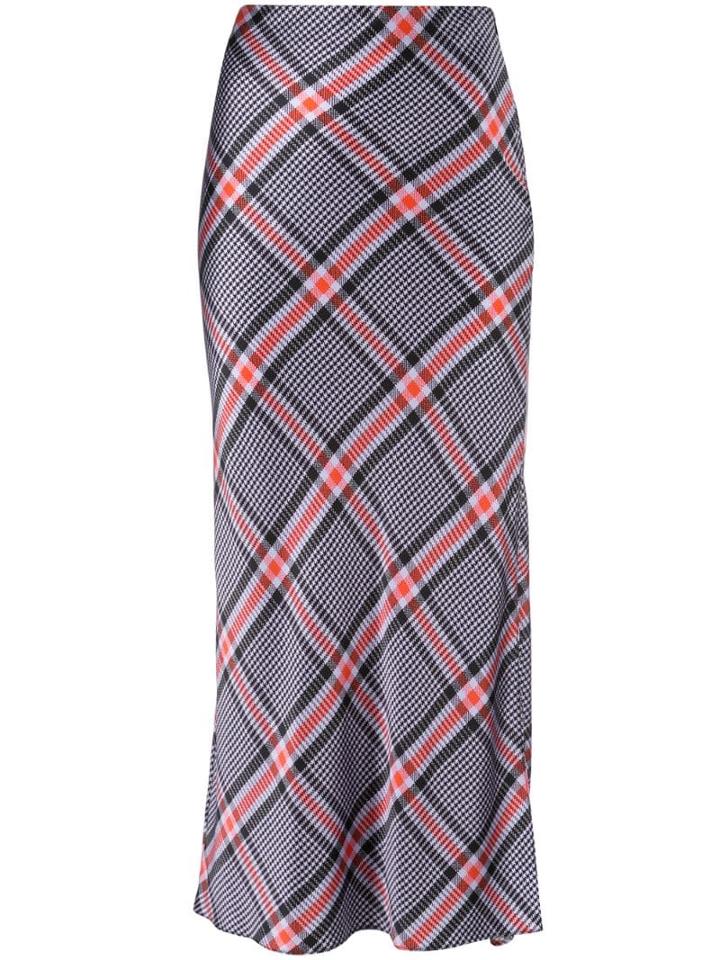 Fleur Du Mal Tanzanite Check Skirt - Purple