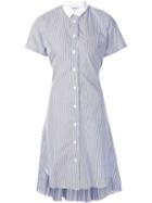 Sacai Striped Shirt Dress, Women's, Size: 3, Blue, Cotton