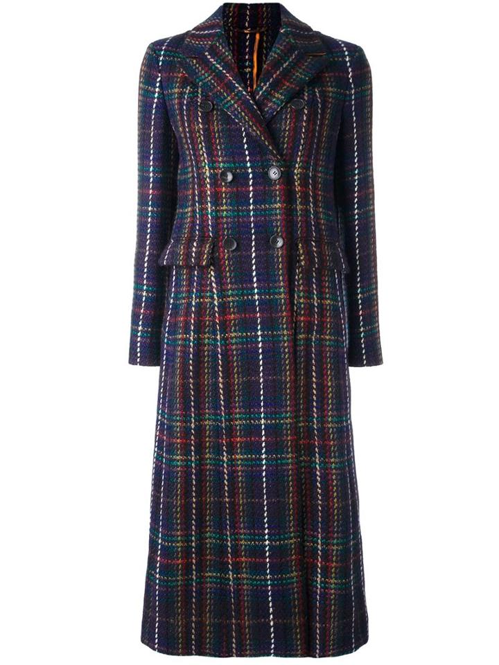 Etro Full Length Double Breasted Coat, Women's, Size: 42, Viscose/wool