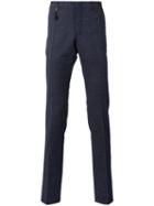 Incotex - Low-rise Skinny Trousers - Men - Linen/flax/spandex/elastane/wool - 54, Blue, Linen/flax/spandex/elastane/wool