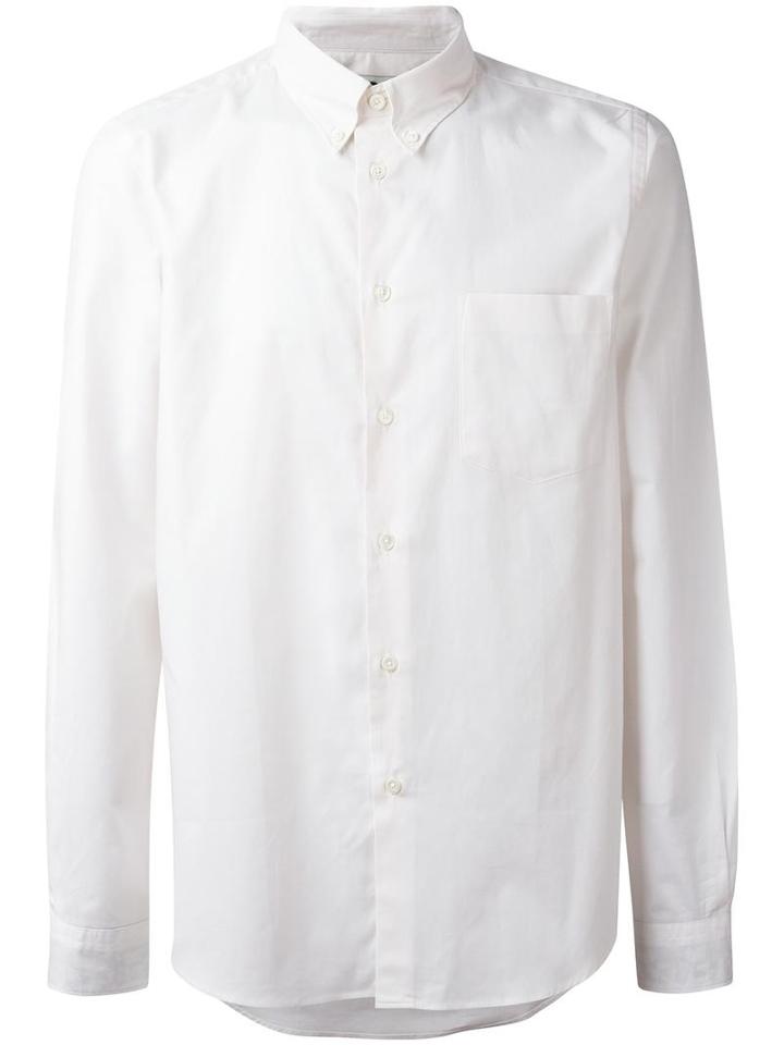 Ps By Paul Smith Chest Pocket Shirt, Men's, Size: Medium, White, Cotton