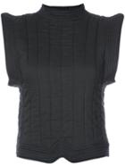 Isabel Marant - Quilted Top - Women - Cotton - 36, Black, Cotton