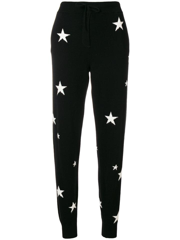 Chinti & Parker Star Knitted Slim-fit Trousers - Black