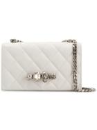 Alexander Mcqueen Jewelled Shoulder Bag - Neutrals