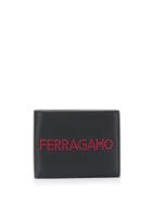 Salvatore Ferragamo Logo Bi-fold Wallet - Black