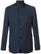 Sacai - Textured Military Jacket - Men - Cotton/polyester/cupro - 2, Blue, Cotton/polyester/cupro