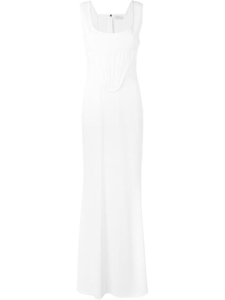 Givenchy Corseted Gown, Women's, Size: 36, White, Viscose/spandex/elastane/silk