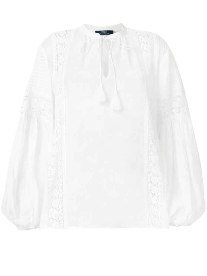 Polo Ralph Lauren Tassel Detail Blouse - White