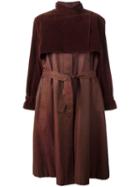 Pierre Cardin Pre-owned Funnel Neck Coat - Brown