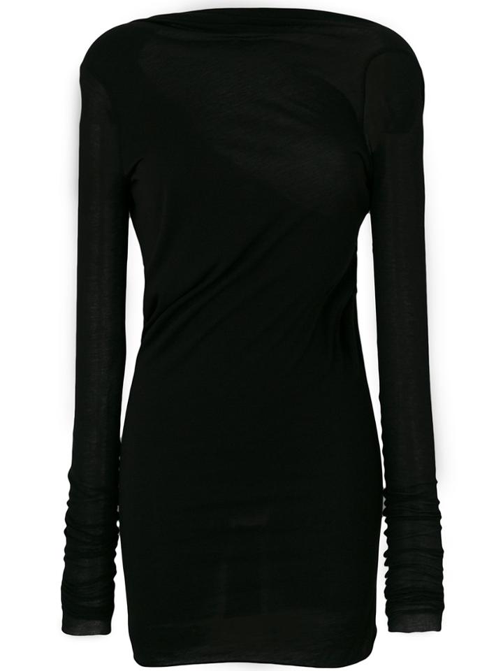 Rick Owens Lilies Open Back Top - Black