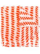 Pleats Please By Issey Miyake Printed Pleated Scarf - White