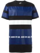 Hood By Air Colour Block Stripe T-shirt, Men's, Size: L, Black, Cotton