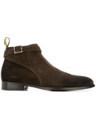 Doucal's Buckle Low-top Boots - Brown