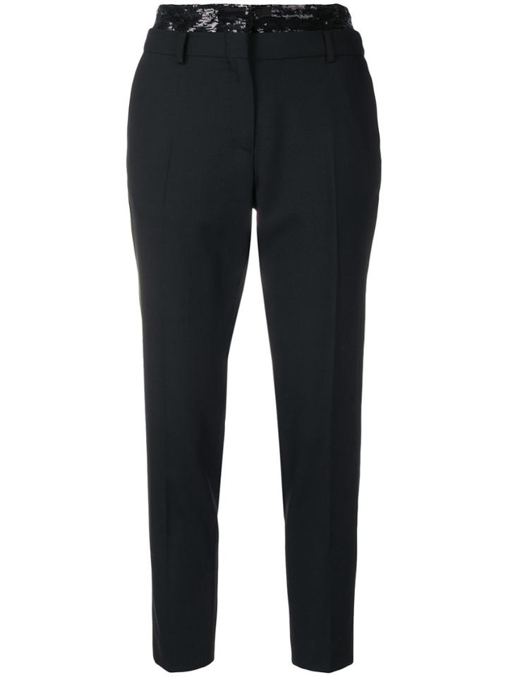 Iro Cropped Tailored Trousers - Black