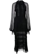 Jonathan Simkhai Lace Detail Dress, Women's, Size: 12, Black, Cotton/polyester/viscose