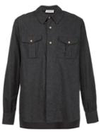 Faith Connexion Flannel Shirt, Men's, Size: Medium, Black, Cotton