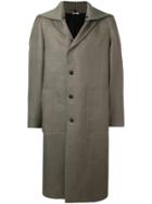 Jil Sander Off-centre Button Coat - Grey