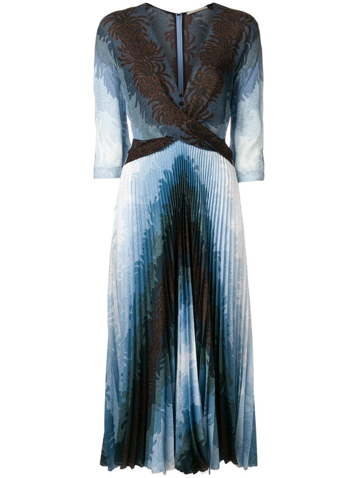 Marco De Vincenzo Floral-print Dress - Blue
