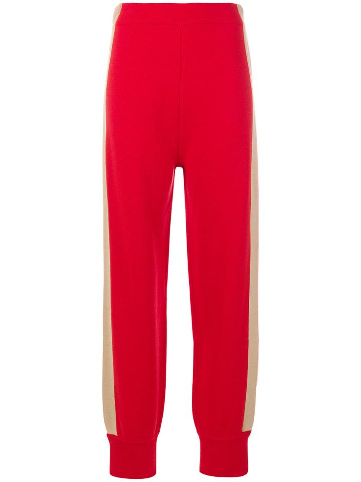 Sjyp Knitted Track Pants - Red
