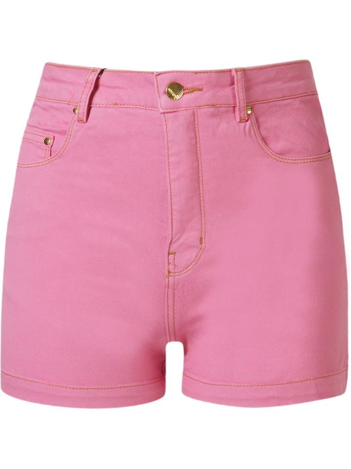 Amapô High Waist Shorts, Women's, Size: 36, Pink/purple, Cotton/spandex/elastane