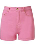 Amapô High Waist Shorts, Women's, Size: 36, Pink/purple, Cotton/spandex/elastane