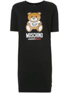 Moschino Underbear Sweatshirt Dress - Black