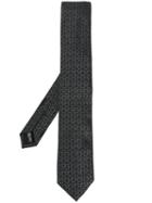 Salvatore Ferragamo Ring Print Tie - Black