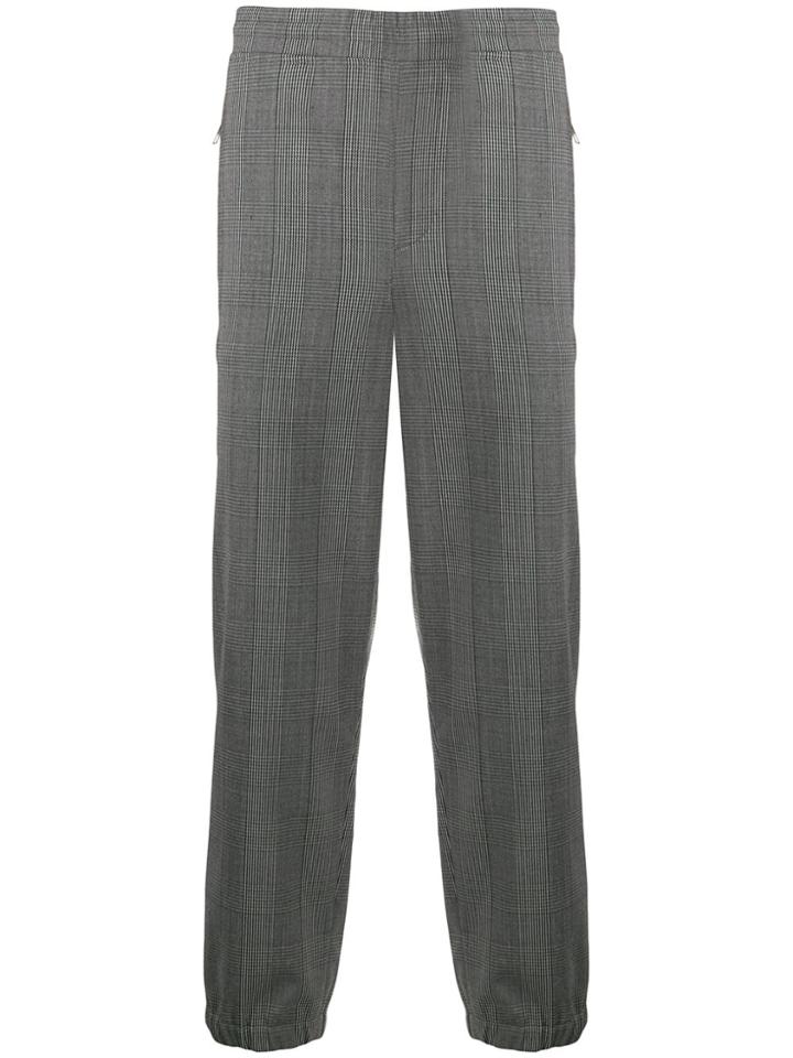 Neil Barrett Plaid Tailored Trousers - Black