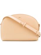 A.p.c. Embossed Logo Crossbody Bag - Neutrals