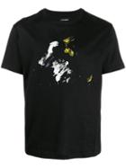 Les Hommes Paint Blot T-shirt - Black