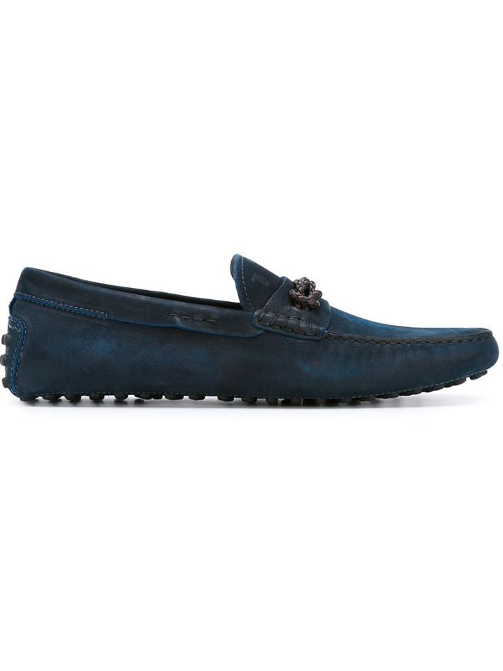 Tod's Braided Appliqué Driving Shoes