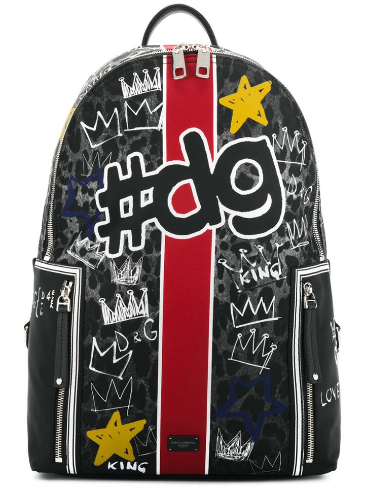 Dolce & Gabbana Graffiti Backpack - Multicolour