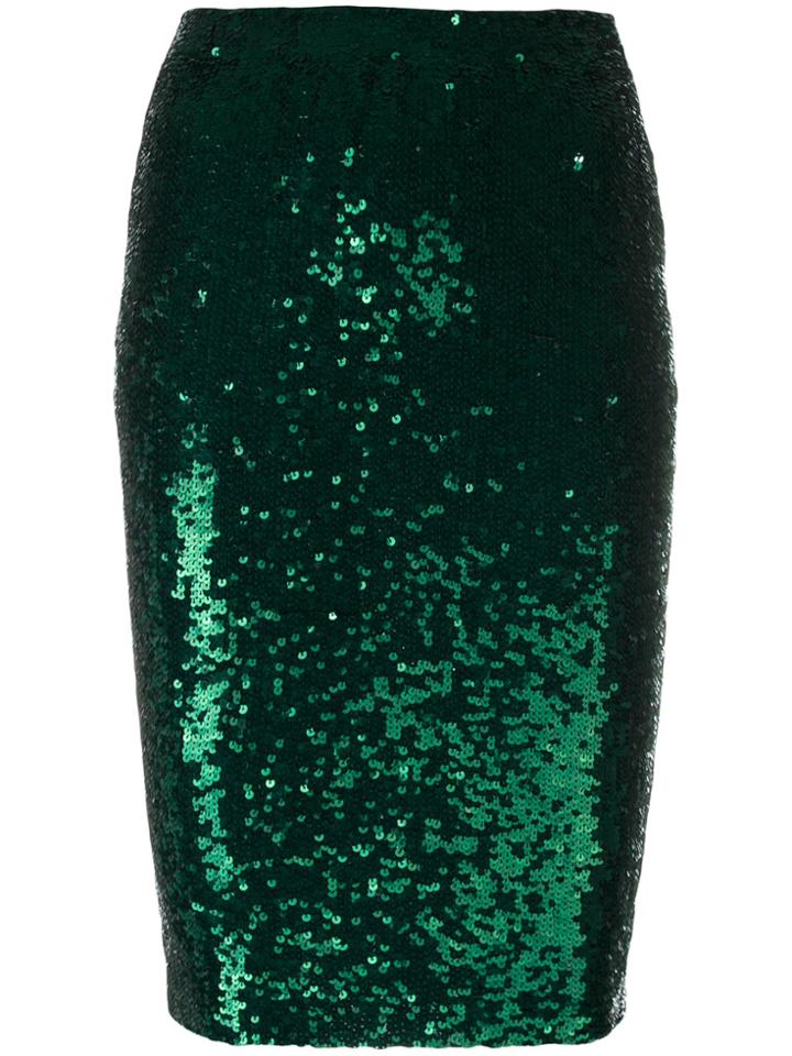 P.a.r.o.s.h. Sequin Skirt - Green