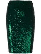 P.a.r.o.s.h. Sequin Skirt - Green