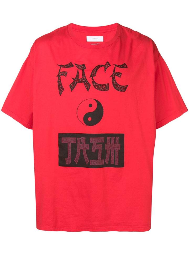 Facetasm Ying Yang T-shirt - Red