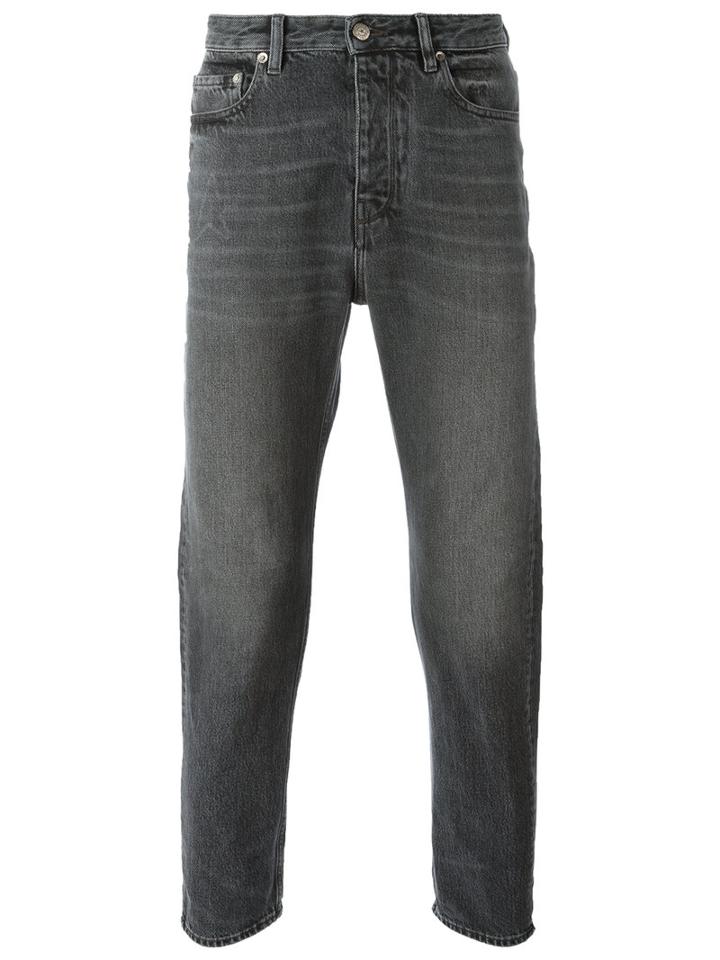 Golden Goose Deluxe Brand Washed Jeans, Men's, Size: 33, Grey, Cotton